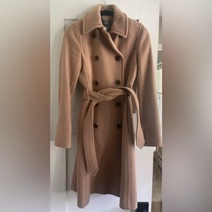 J. Crew Stadium Cloth Tan Wool Coat sz 2
